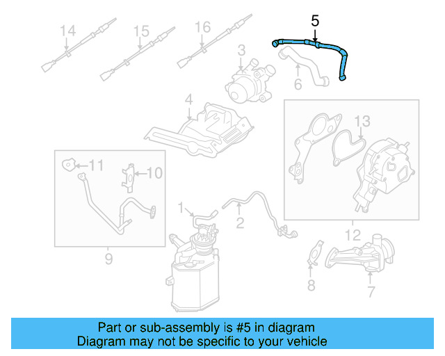 Connector Pipe 1C0-131-128-H - View 3