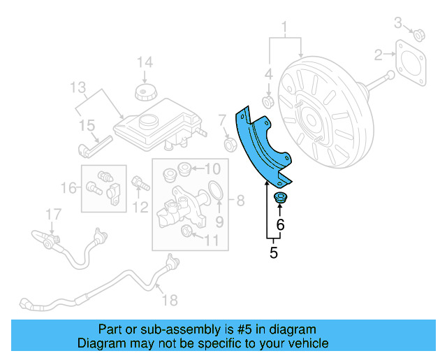 Heat Shield 5Q1-612-163-C - View 4