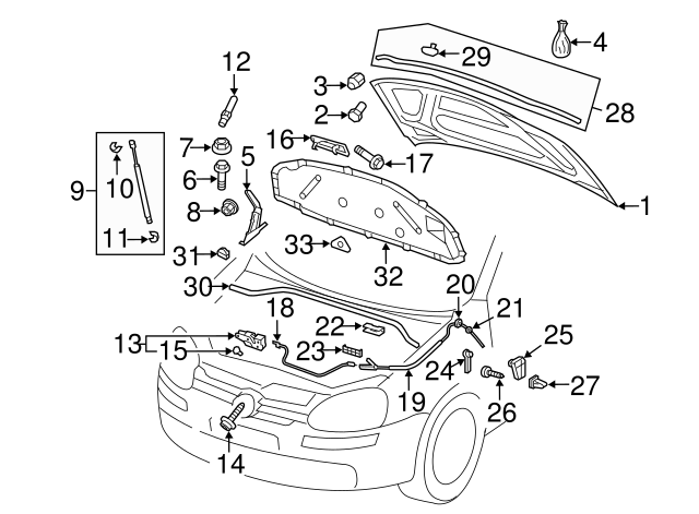Lock & Switch Bolt WHT-000-425 - View 66
