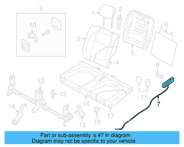 Release Handle 5C3-885-681-82V