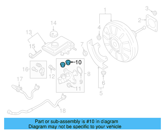 Master Cylinder Plug 4M0-611-817 - View 8