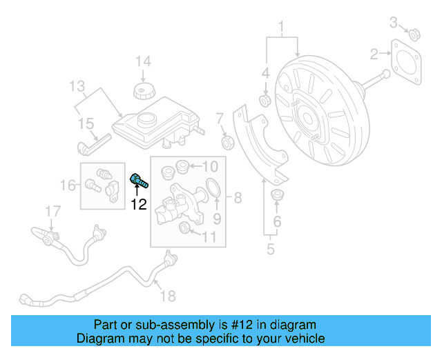 Brake Master Cylinder Screw WHT-007-916 - View 9