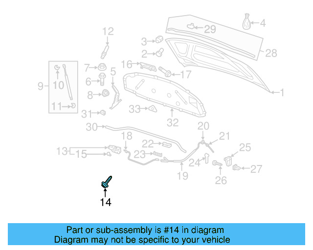 Lock & Switch Bolt WHT-000-425 - View 64