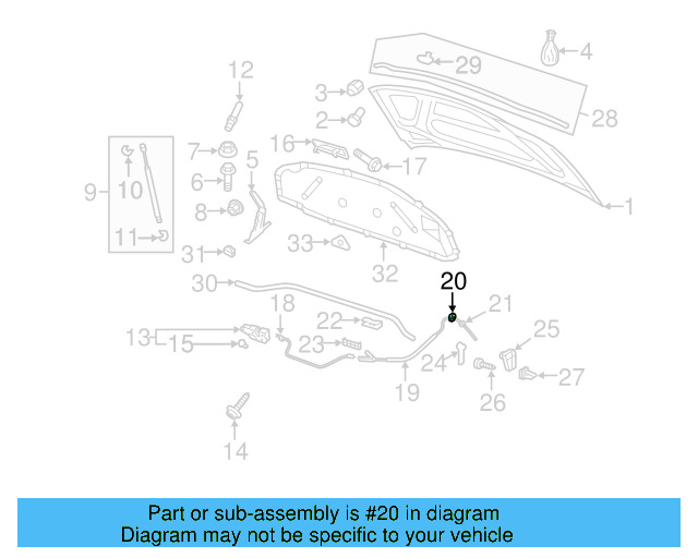 Release Cable Grommet 1K1-823-544 - View 23