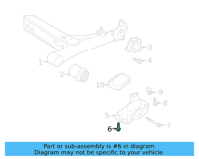 Mount Bracket Rear Bolt N-105-695-01 - View 26