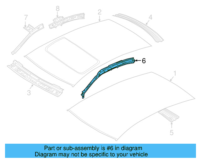 Roof Rail 561-809-438 - View 5