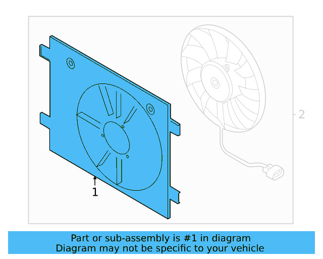 Fan Shroud 1EA-121-205-A - View 3