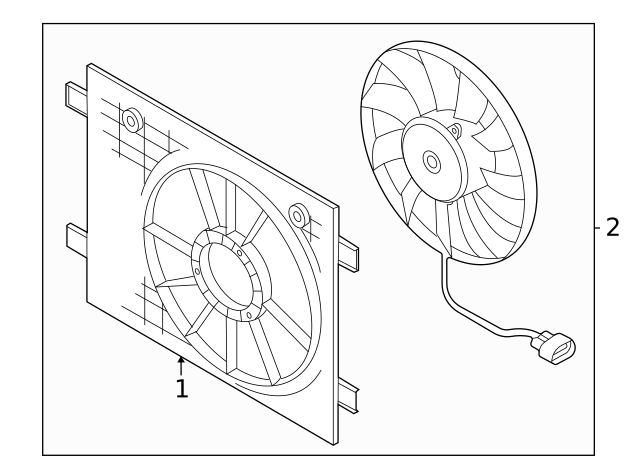 Fan & Motor 1EA121203 - View 2