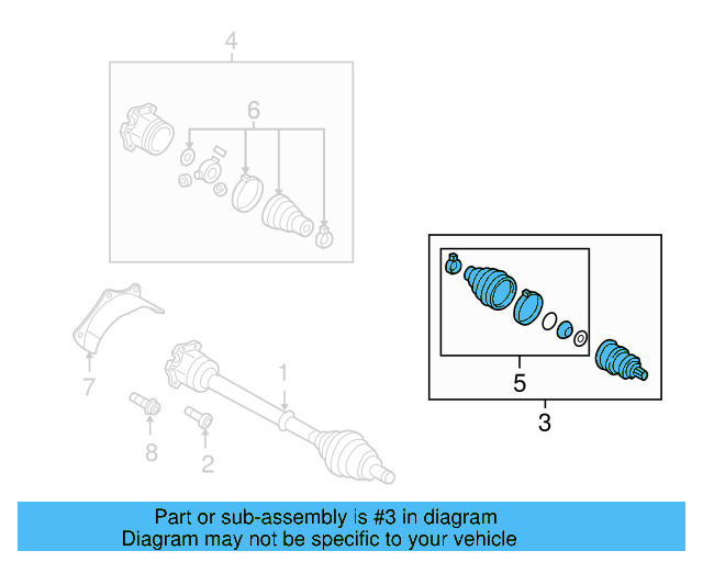 Outer Joint Assembly 1K0-498-099-J - View 13