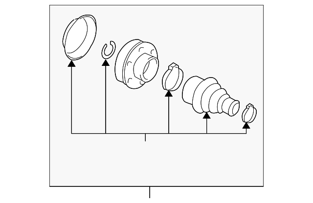 Inner Joint Assembly 1K0-498-103-AX - View 4