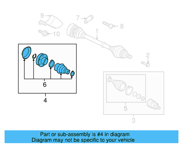 Inner Joint Assembly 1K0-498-103-AX - View 20