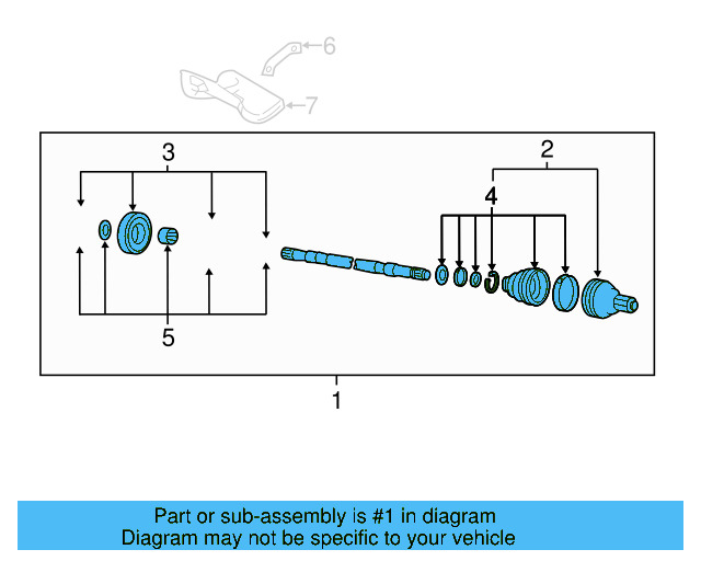 Axle Assembly 5Q0-407-272-CC - View 3