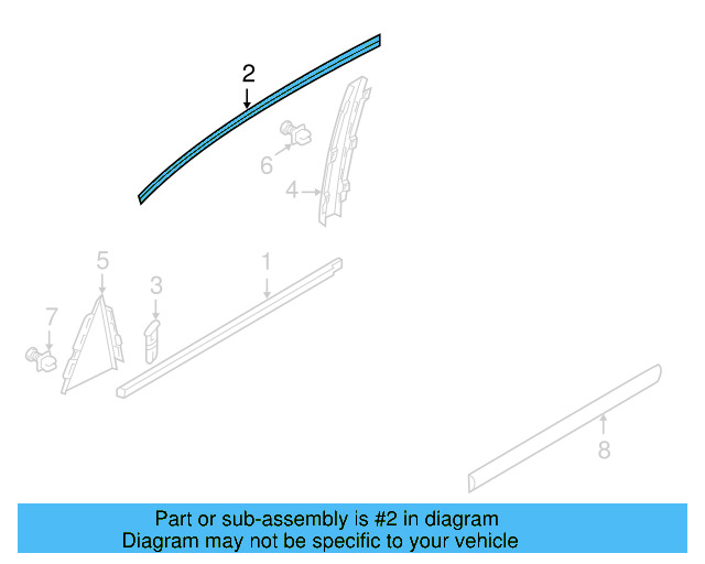 Frame Molding 561-839-644-A