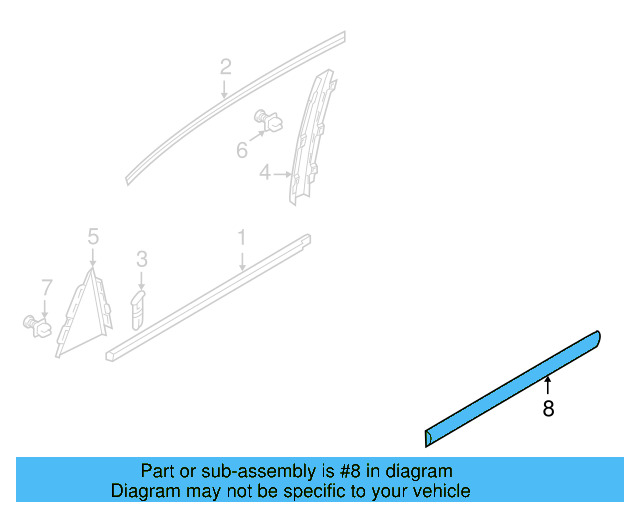 Side Molding 561-853-754-A-2ZZ - View 4