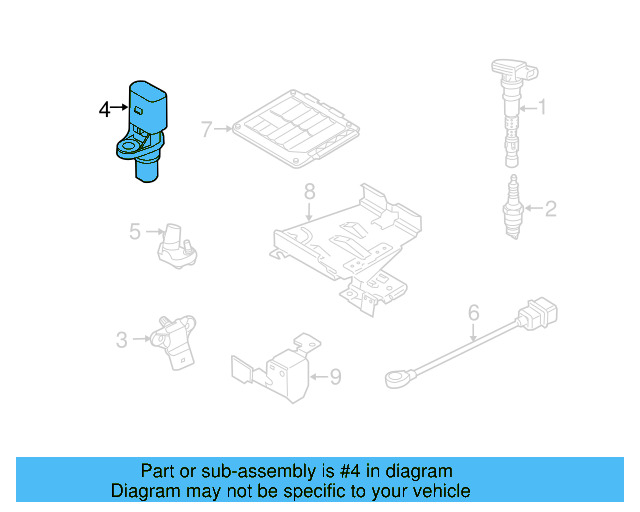 Camshaft Position Sensor 07K-907-601-A - View 29