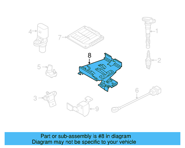 Mount Bracket 5K0-906-507 - View 6