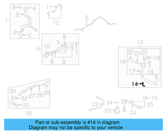 Lower Hose Holder 1K0-121-093-B - View 12