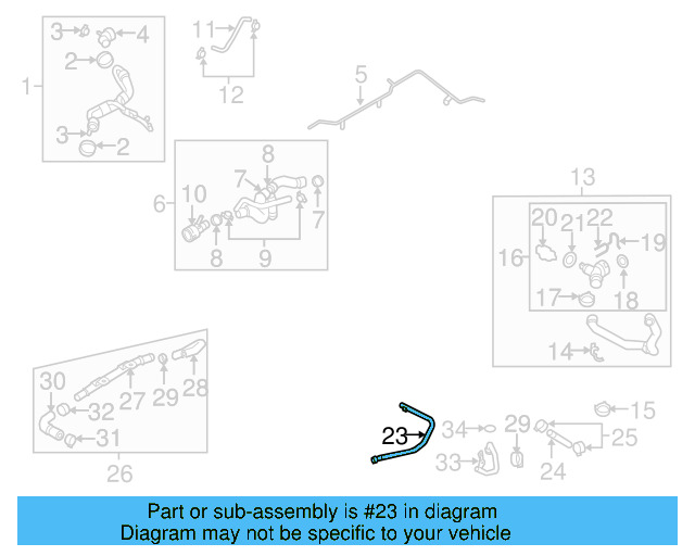 Water Inlet Pipe 07K-121-065-P - View 54