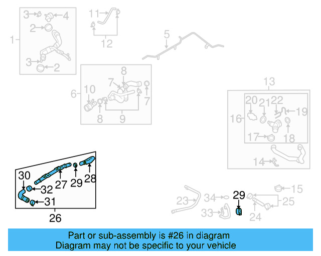 Water Inlet Pipe 07K-121-065-P - View 64