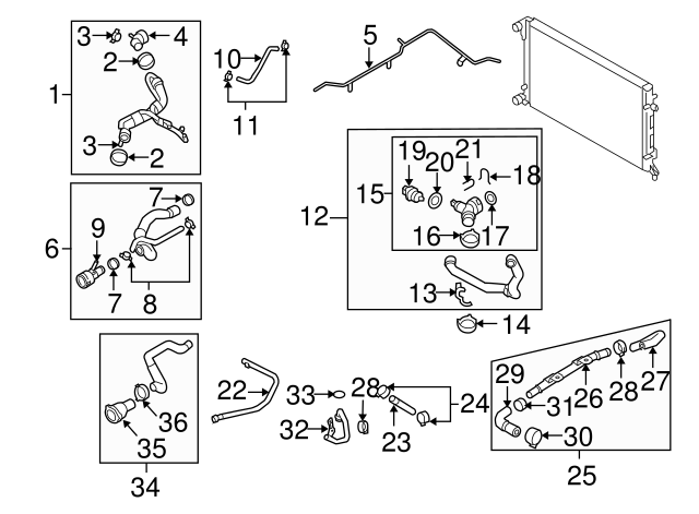 Water Hose Assembly Upper Seal N-907-653-01 - View 37