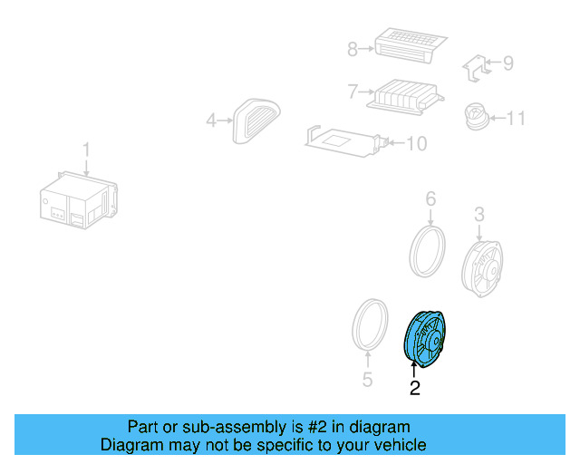 Door Speaker 5C5-035-454-D - View 8