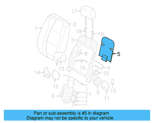 Seat Back Panel 1K0-881-989-C - View 21