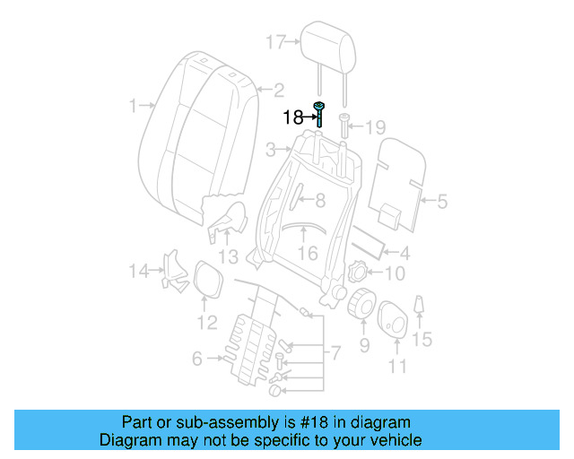 Headrest Guide 1K0-881-920-AE-95T - View 29