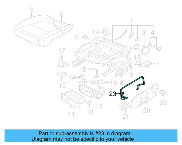 Retaining Bracket 8E0-881-560 - View 4