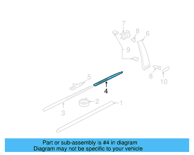 Scuff Plate 7L0-853-540-B-9B9 - View 4