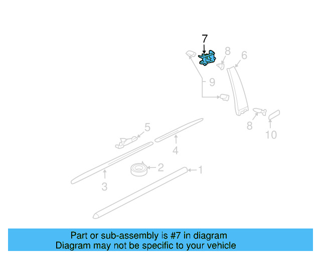 Applique Bracket 7L0-853-237-A-041 - View 3