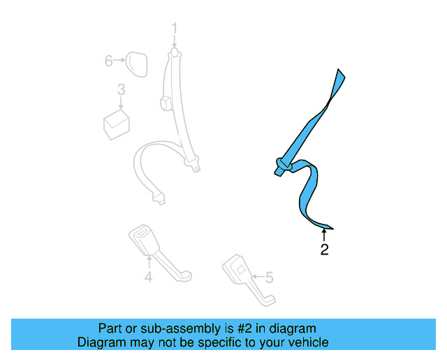 Lap & Shoulder Belt 1C0-857-805-D-UCR