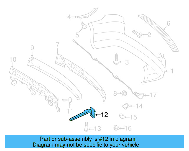 Bumper Bracket 7B0-803-512 - View 3