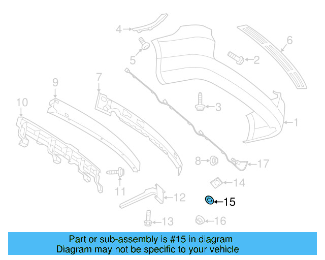 Reverse Sensor Seal 7B0-919-659 - View 3