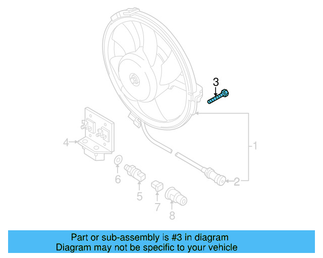 Fan Assembly Bolt N-010-261-3 - View 9