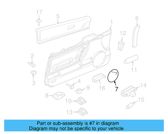 Speaker Grille 3B0-868-149-U71 - View 16