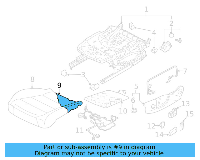 Seat Cushion Pad 2GJ-881-375-A - View 2
