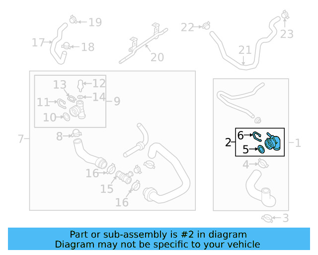 Upper Coupling 3QF-122-291 - View 2