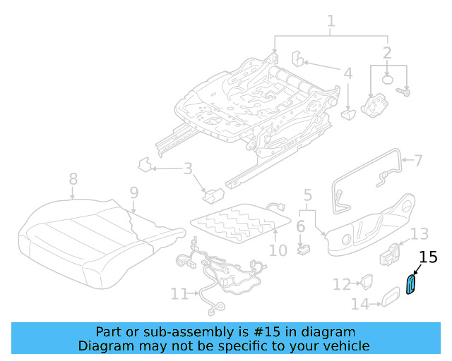 Knob 7P6-959-817-A-QWA - View 11