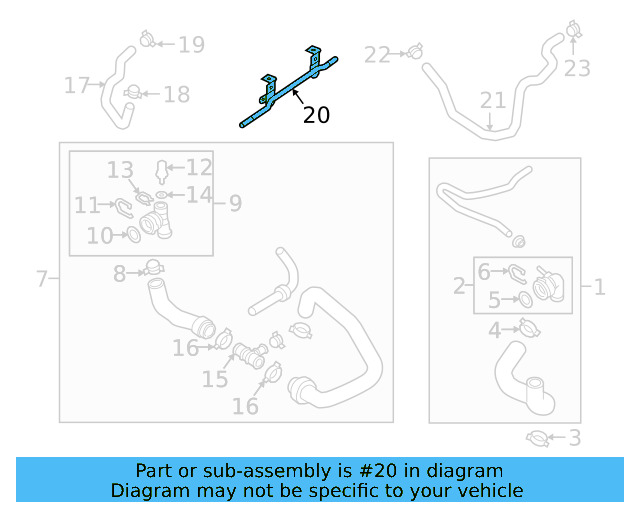 Connector Tube 03H-971-501-E - View 8