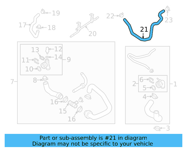 Coolant Hose 3QF-122-073-M - View 5