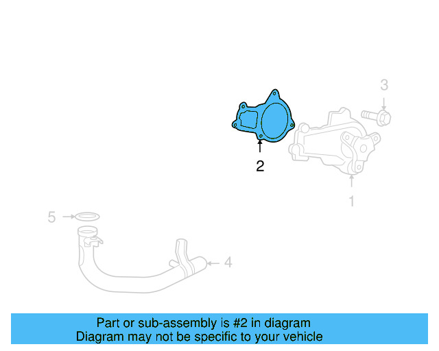 Water Pump Gasket 7B0-121-041 - View 3