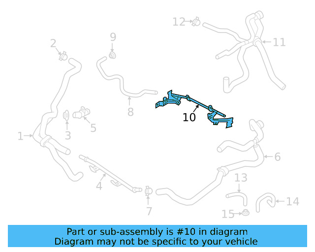 Water Pipe 03H-121-065-J - View 7