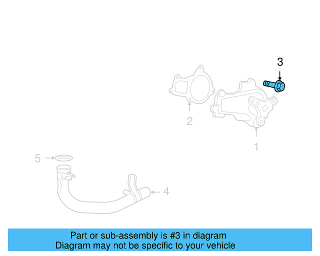 Water Pump Bolt WHT-004-684 - View 3