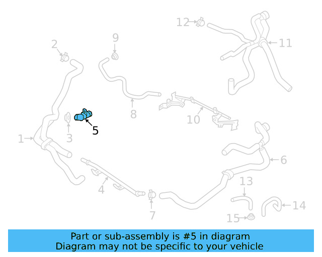Hose Connector 03H-121-118 - View 6