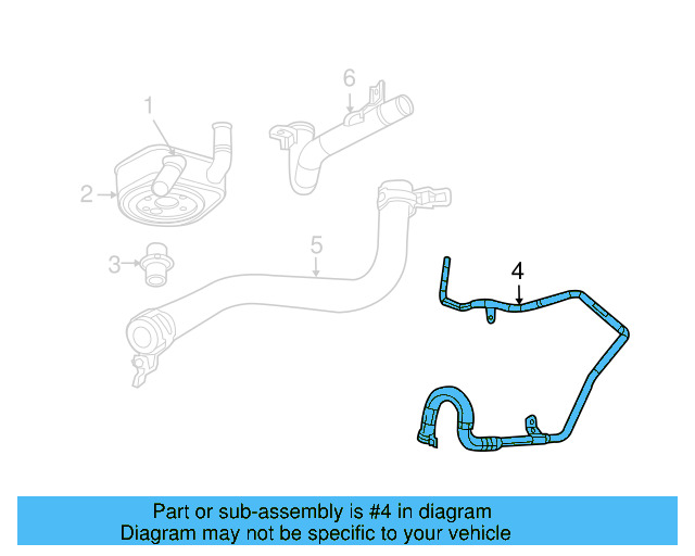 Return Tube 7B0-121-065-D - View 2
