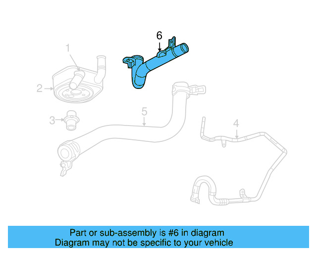 Water Pipe 7B0-121-050 - View 4