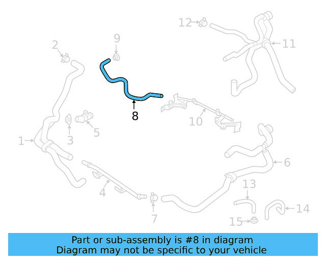 Overflow Hose 3QF-121-447-A - View 6