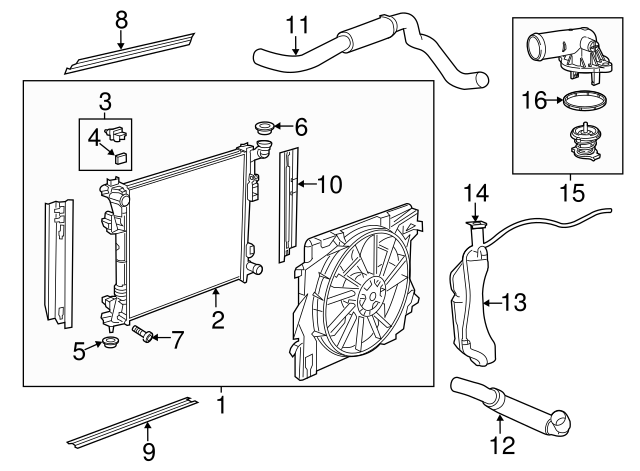 Radiator Upper Insulator 7B0-121-367