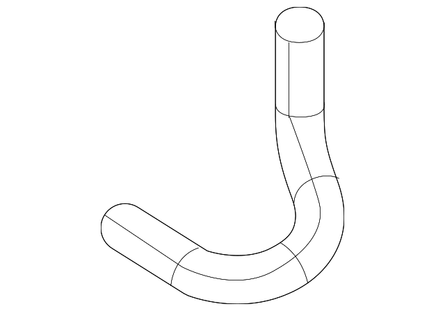 Lower Hose 7B0-122-051 - View 2