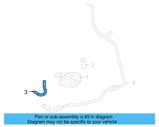 Lower Hose 7B0-122-051 - View 3